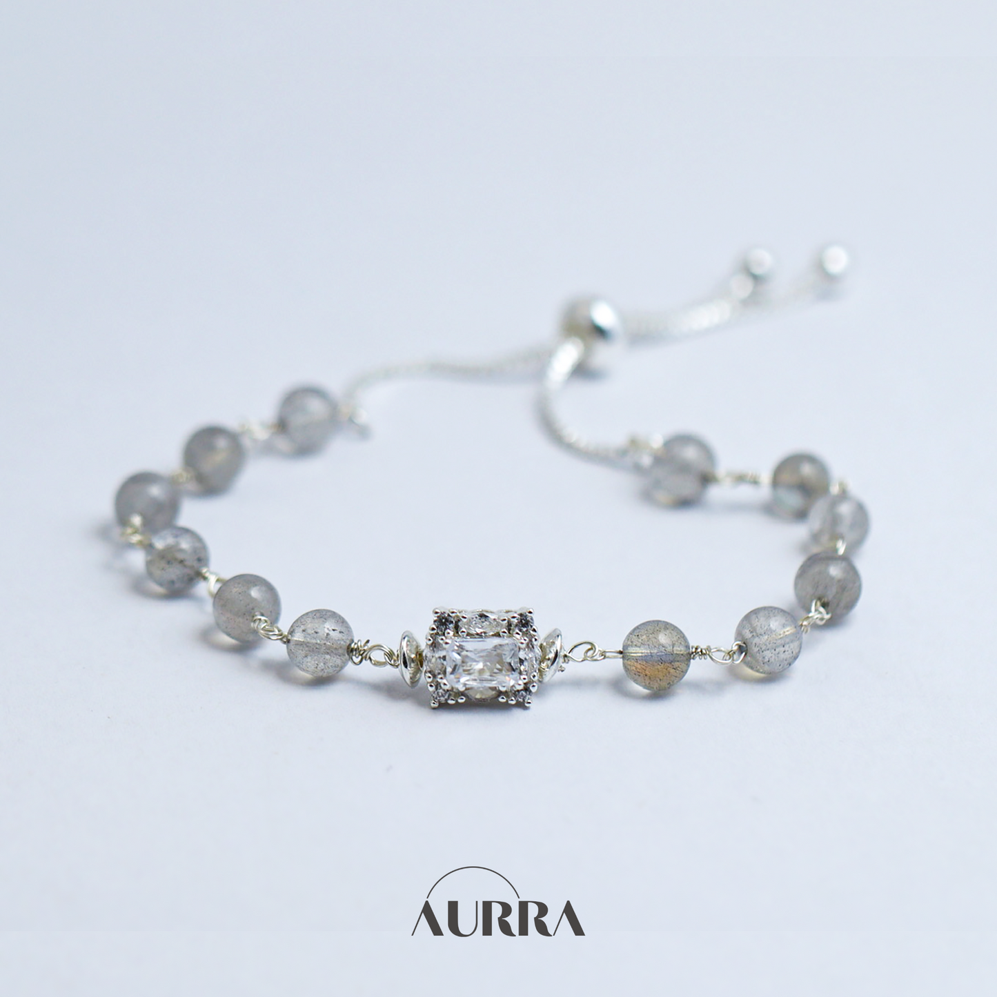 Calmness | Labradorite Wire-wrapped Link Bracelet