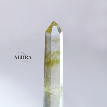 Abundance & Prosperity | Citrine Quartz Tower 3.3 in Aurra Crystal