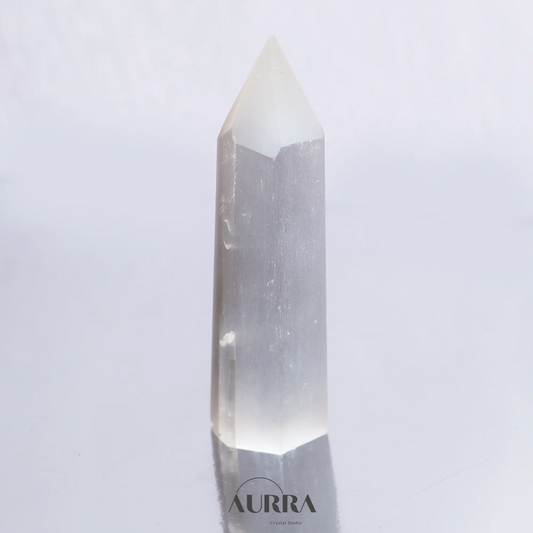 Energy Cleansing & Clarity  | Selenite Tower 3 inch Aurra Crystal