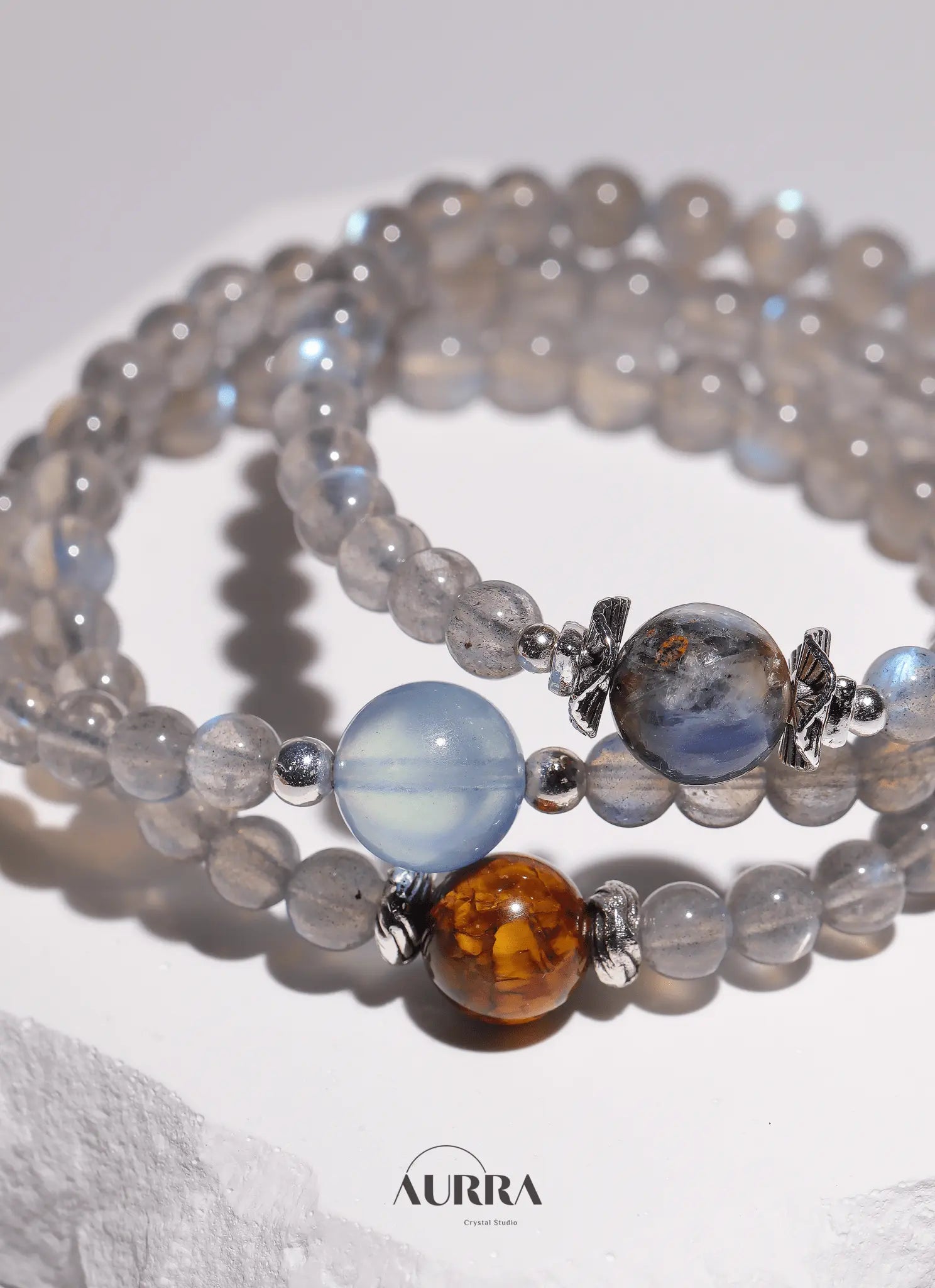 Galaxy inspired | Motivation & Intuition | 3 - Lap Bracelet - Aurra Crystal
