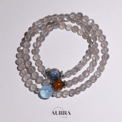Galaxy inspired | Motivation & Intuition | 3 - Lap Bracelet - Aurra Crystal