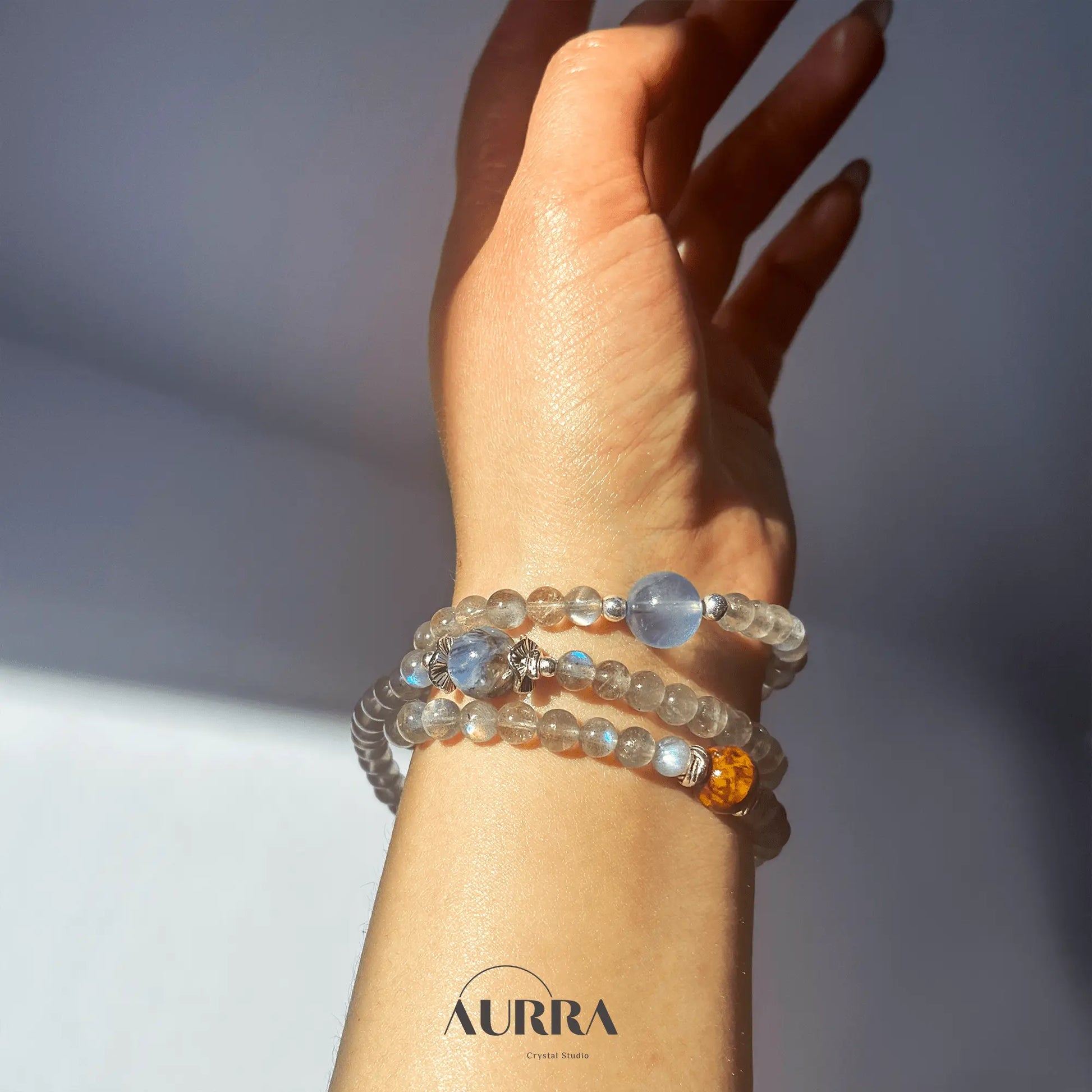 Galaxy inspired | Motivation & Intuition | 3 - Lap Bracelet - Aurra Crystal