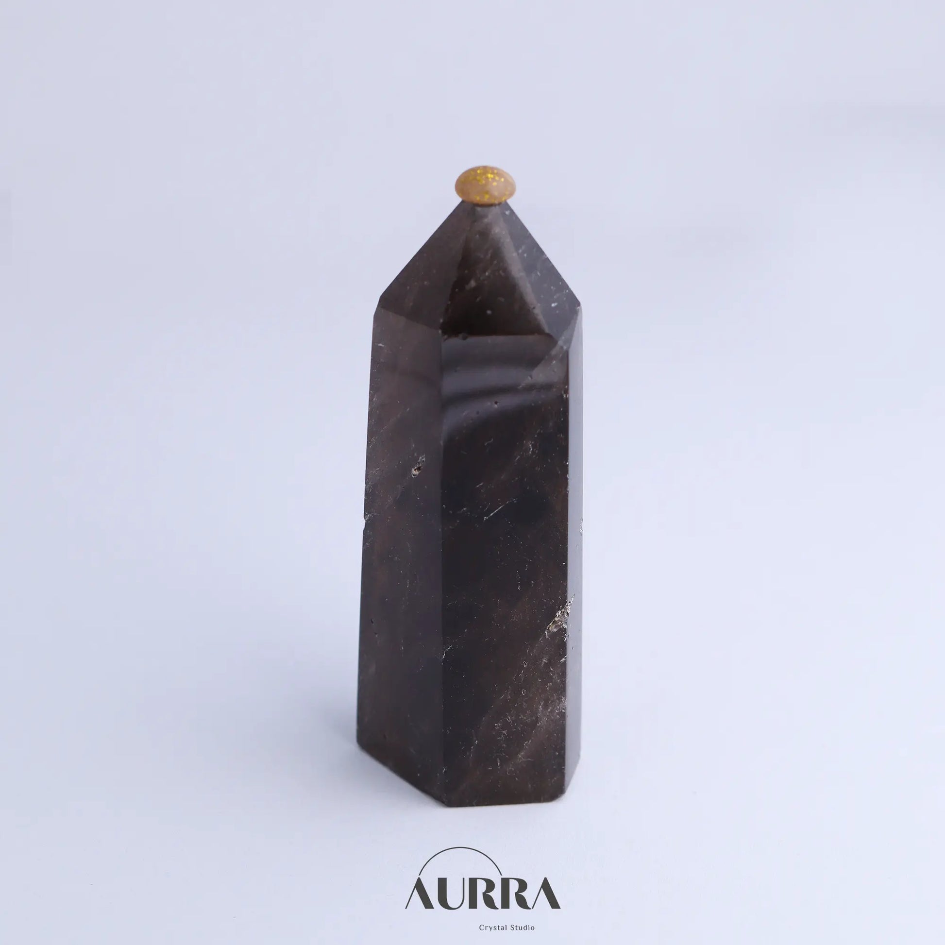 Remove Negative Energy | Smoky Quartz Tower 3in Aurra Crystal