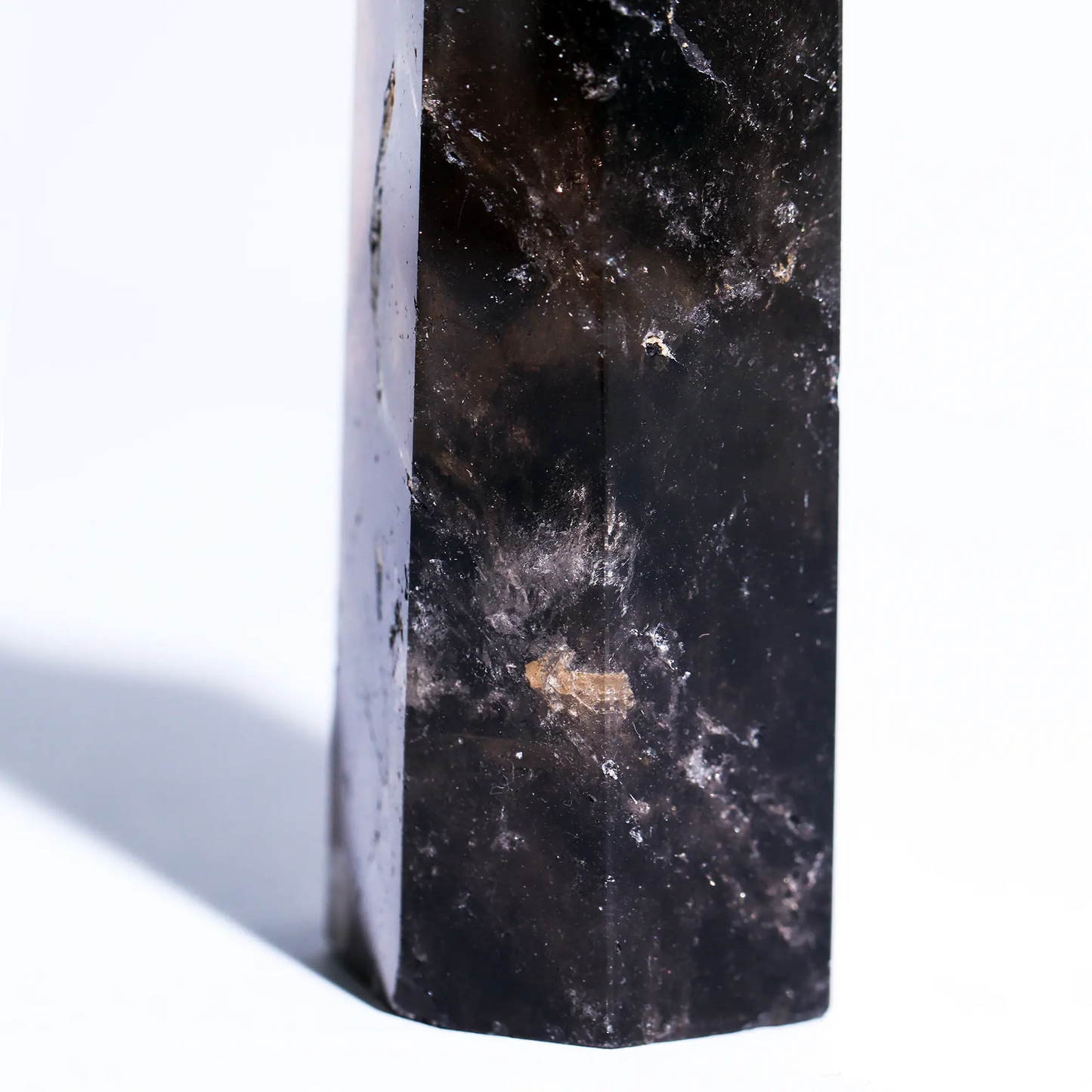 Remove Negative Energy | Smoky Quartz Tower 3in Aurra Crystal