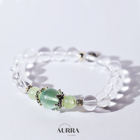 Emotional Healing & Mental Clarity | Green Fluorite Bracelet