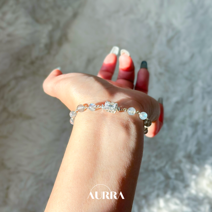 Calmness | Labradorite Wire-wrapped Link Bracelet