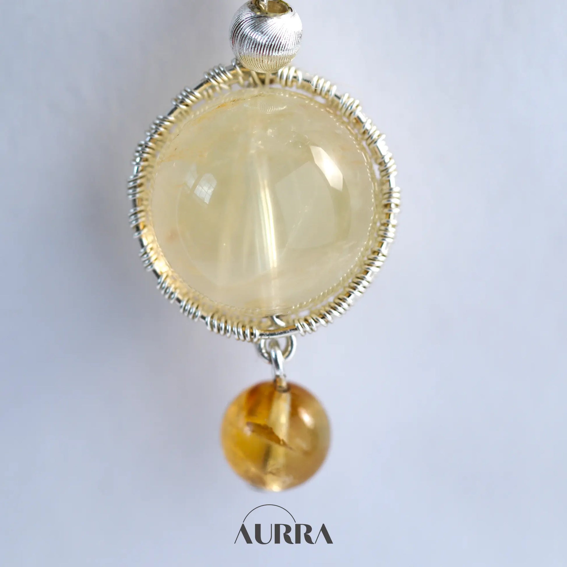 Wealth Attraction Keychain  Aurra Crystal