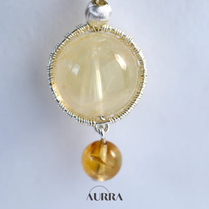 Wealth Attraction Keychain  Aurra Crystal