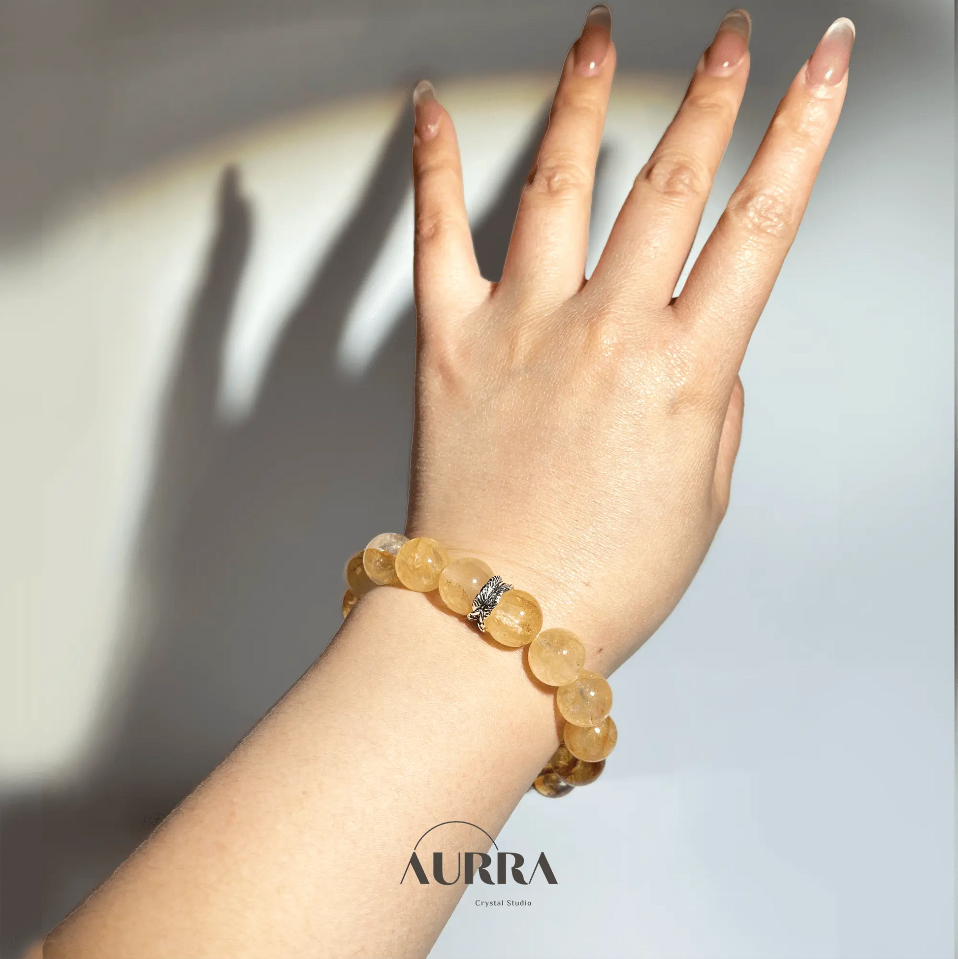 Wealth Attraction & Abundance | Citrine & Yellow Hematoid Quartz Bracelet - Aurra Crystal