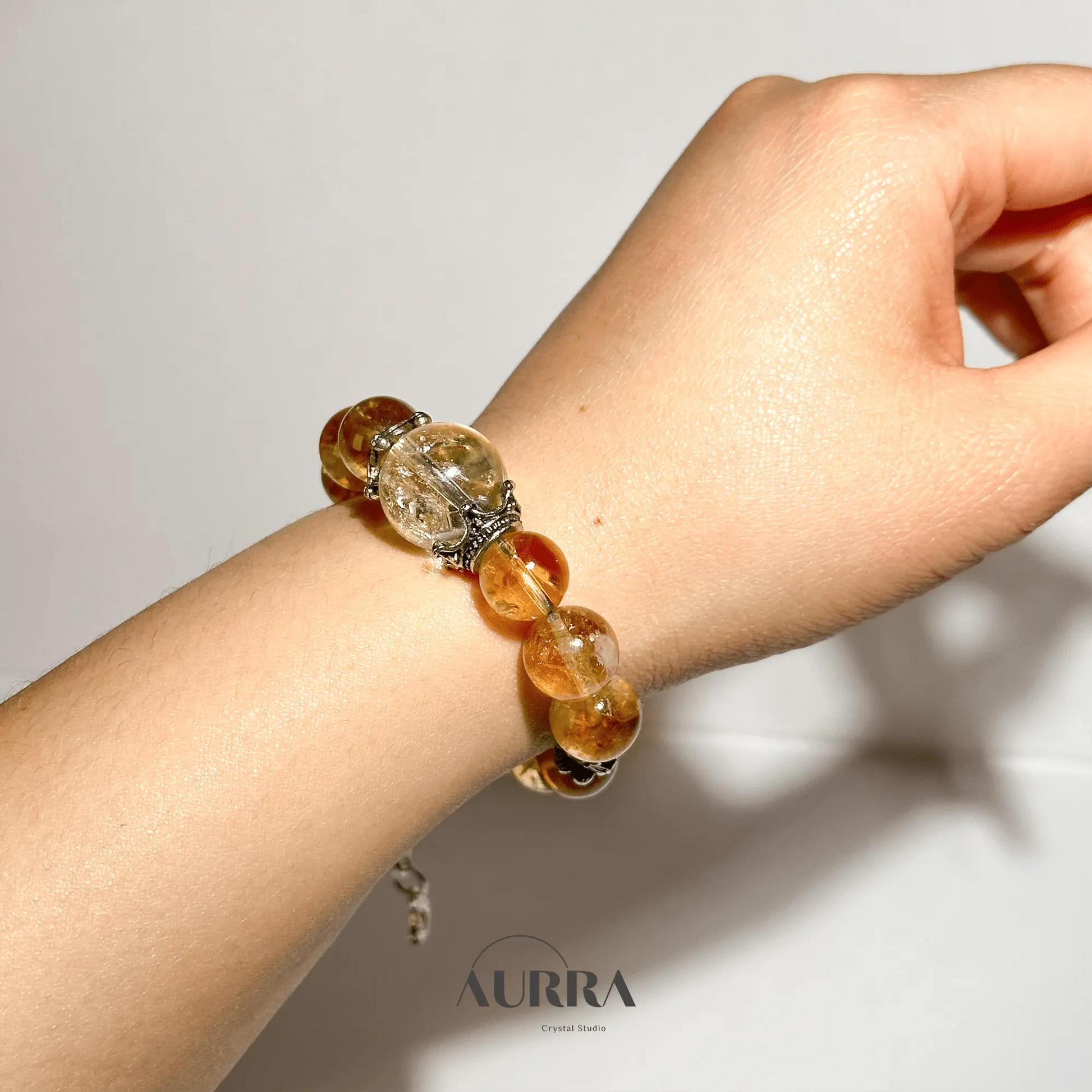 Wealth Attraction | Citrine Crystal Bracelet - Aurra Crystal