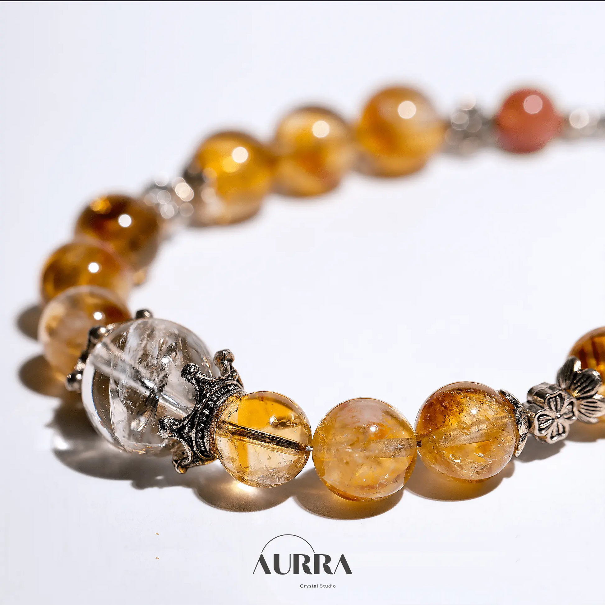 Wealth Attraction | Citrine Crystal Bracelet - Aurra Crystal