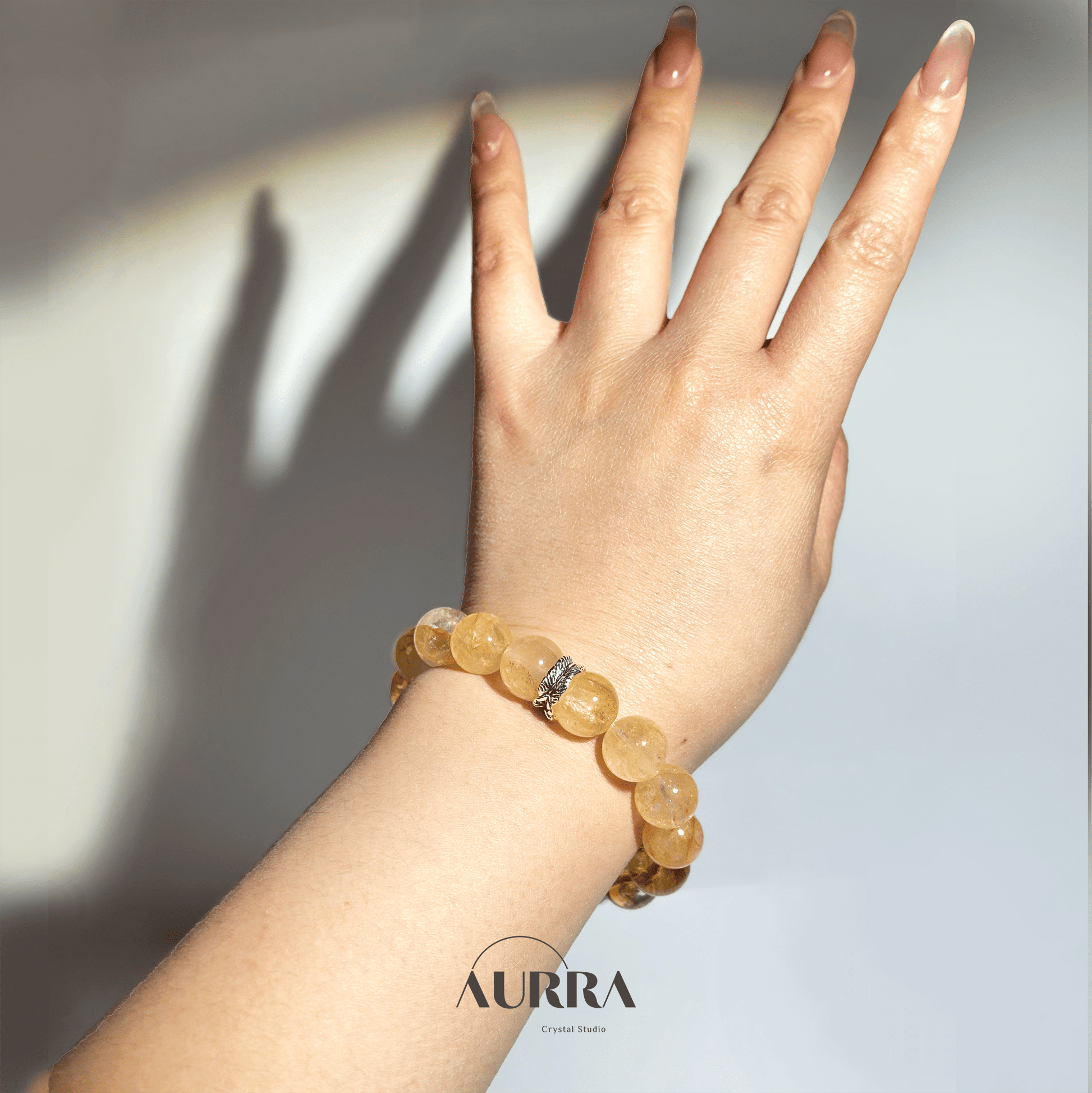 Wealth Attraction & Abundance | Citrine & Yellow Hematoid Quartz Bracelet - Aurra Crystal