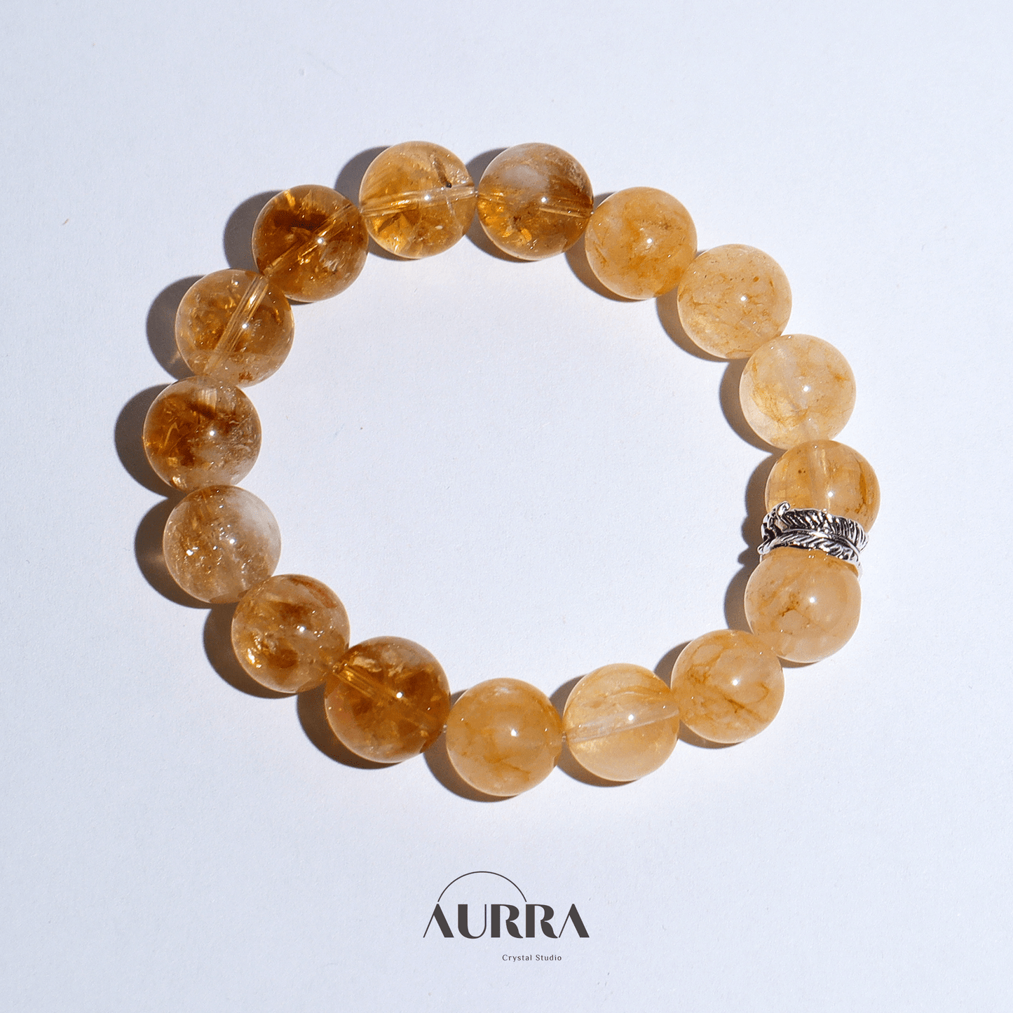 Wealth Attraction & Abundance | Citrine & Yellow Hematoid Quartz Bracelet - Aurra Crystal